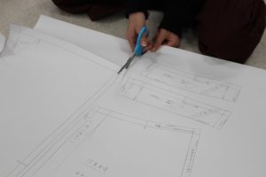 ドレス制作の授業